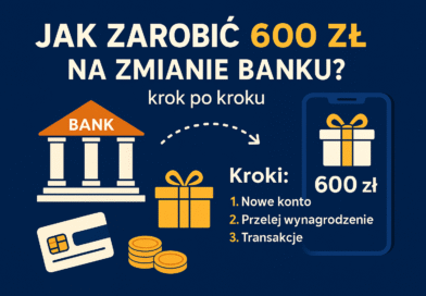Jak zarobić 600 zł na zmianie banku?